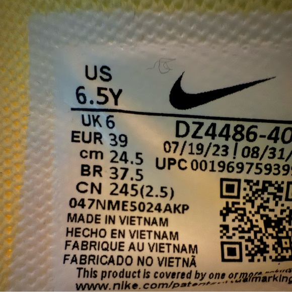 Nike Giannis Freak 5 - Air Zoom - Like New - 6.5Y/39EU/8 women’s/6.5 men’s - Picture 7 of 15